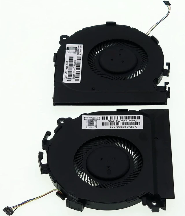 Alt view image 2 of 6 - Ventilador de refrigeración de repuesto de CPU + GPU para HP Spectre X360 15-CH 15-CH000 15-CH011DX 15-CH075NR 15-CH008CA 15-CH010CA NS75C00-17J22 NS75C00-17J21 P/N: L110CA 7605-001 L17606-001, 4 pine