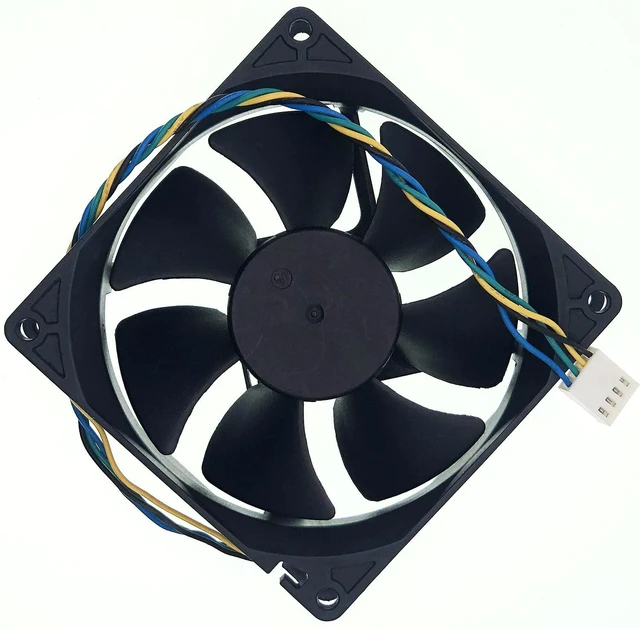 Alt view image 3 of 7 - para AD0912UX-A7BGL DC12V 0.50A 4-PIN/4-WIRE 3.543x3.543x0.984 in Case Fan, CPU Case Cooling Fan para computadora HP