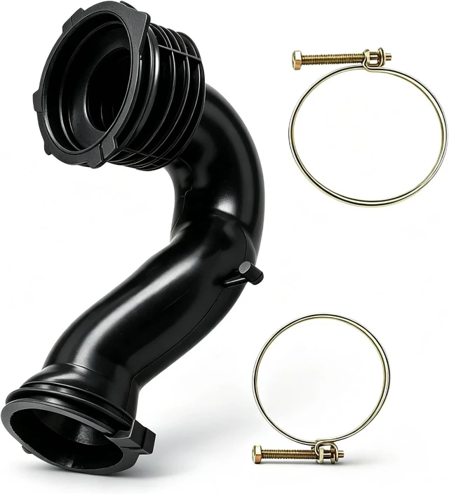 Main image of 4738ER1004B Manguera dispensadora de lavadora con fuelle, manguera de repuesto compatible con lavadora LG Kenmore de carga frontal, reemplaza a AP4436600 1267576 AH3523347 EA3523347 PS3523347