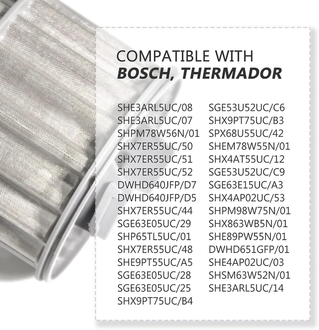 Alt view image 7 of 7 - 645038 Bomba micro de la circulación del filtro del aparato del
Compatible con Bosch Thermador, reemplazo de accesorios de cocina