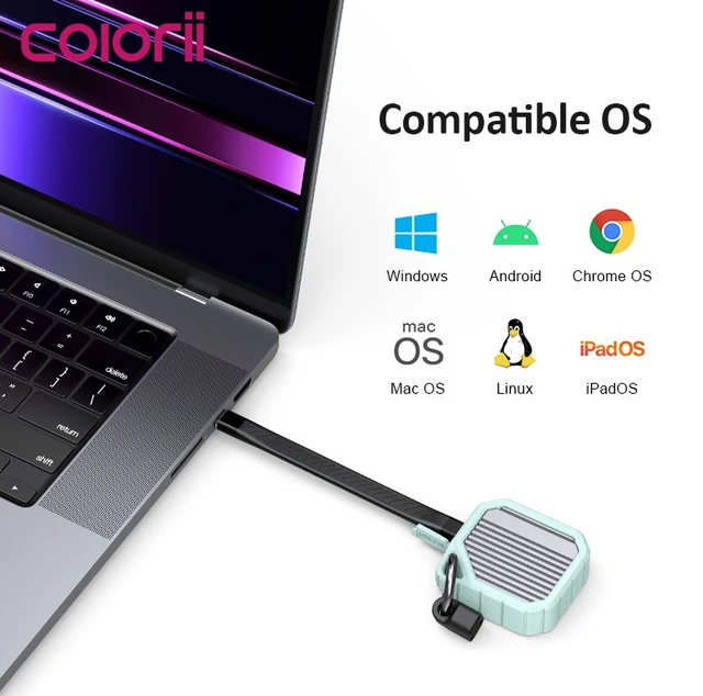 Alt view image 2 of 5 - Type-C solid-state NVMe/M.2 2230 portable hard drive enclosure is suitable for iPhone 15 Pro/Max ProRes