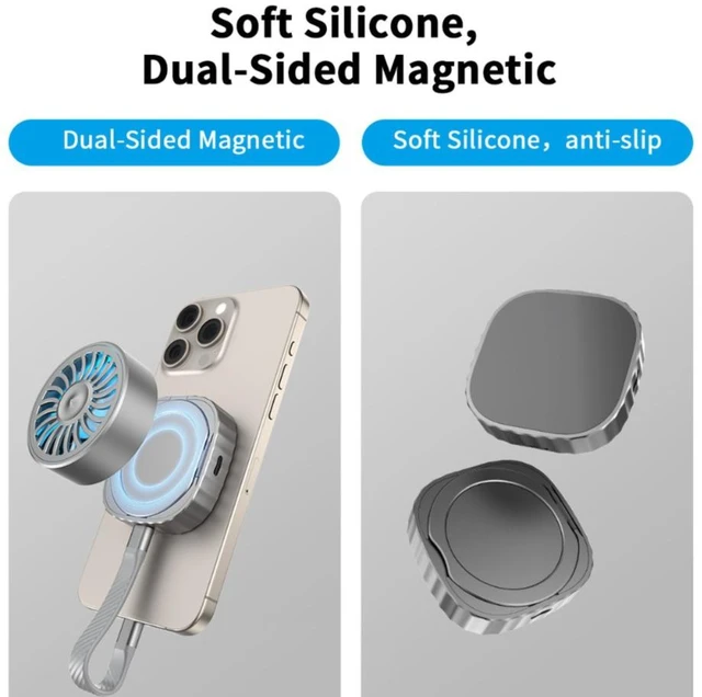 Alt view image 3 of 5 - Magnetic suction hard drive case 2230 portable solid-state M.2 NVMe external hard drive case SSD reader suitable for iPhone