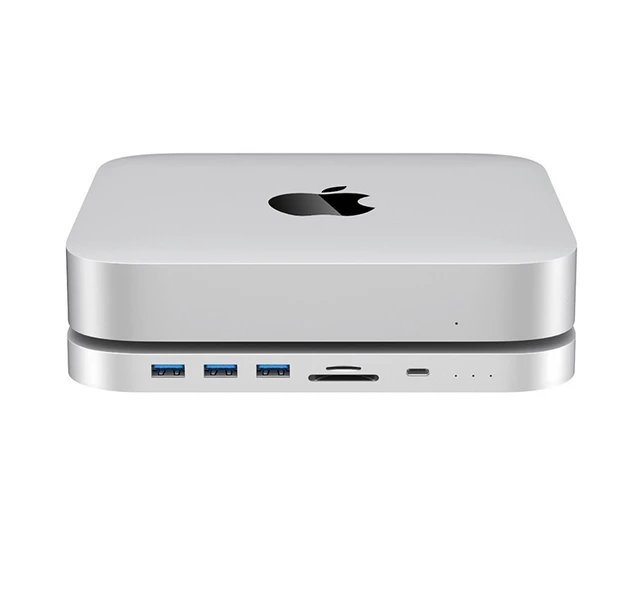 Alt view image 4 of 5 - MacStudio base station is compatible with Apple computers. The Macmini HUB expansion dock comes with an internal hard drive box and multiple interfaces.