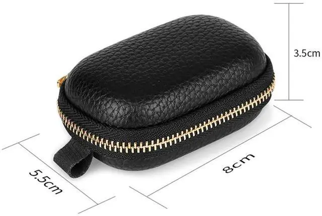 Alt view image 2 of 4 - Earphone Case Accessories Earphone Protective Case Waterproof EVA Zipper PU Lychee Shock Absorption for WF-1000XM4