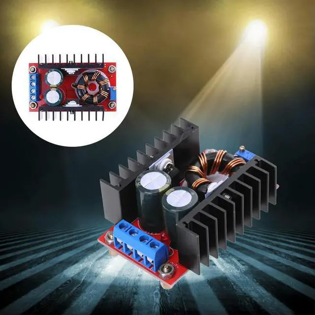Alt view image 2 of 3 - 150W DC-DC Boost Converter 10-32V To 12-35V 10A Laptop Voltage Charge Board Adjustable Step Up Voltage Charger Module