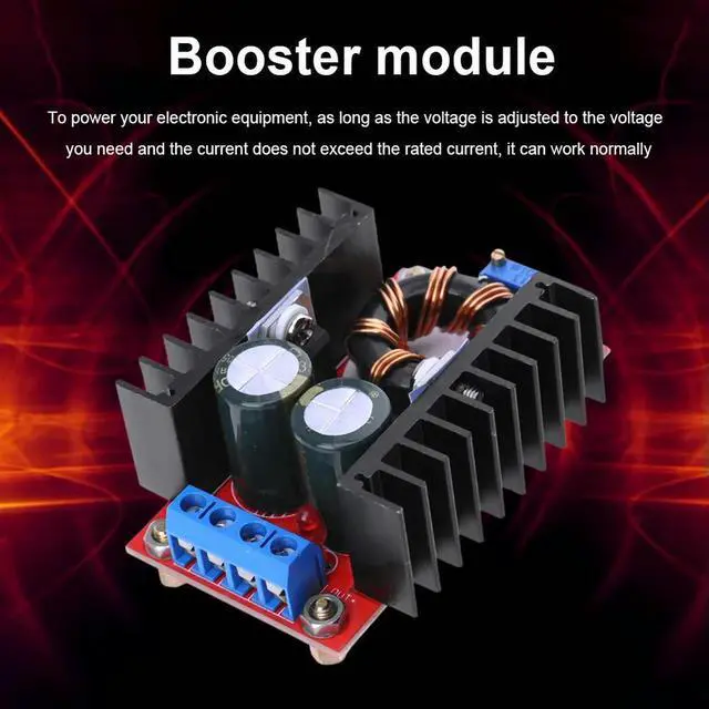 Alt view image 3 of 3 - 150W DC-DC Boost Converter 10-32V To 12-35V 10A Laptop Voltage Charge Board Adjustable Step Up Voltage Charger Module