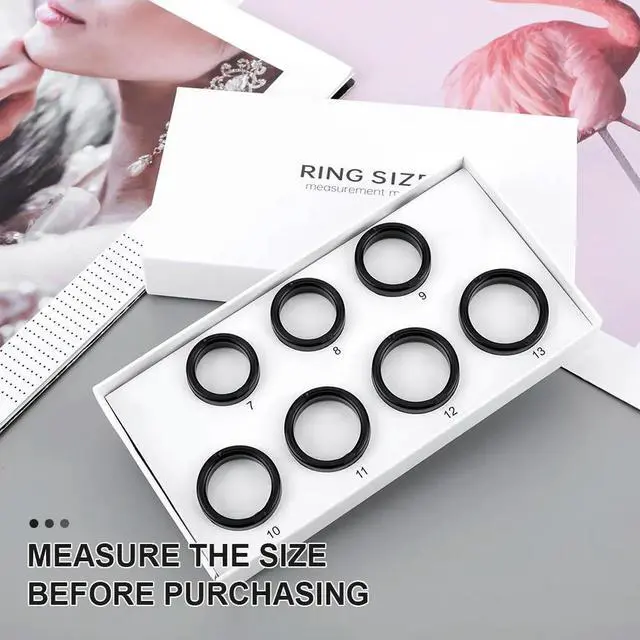 Alt view image 5 of 6 - Ring Sizing Kit Size Before You Buy The Ring 7 Sample Ring Sizes Find The Ring Size Ring Sizing Kit Sizes 7 To 13