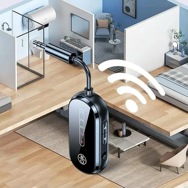 Alt view image 3 of 6 - Airplane Bluetooth-Compatible 5.4 Adapter 3.5mm Supports 2 AirPods Or Headphones Audio Transmitter for Car/Home Stereo
