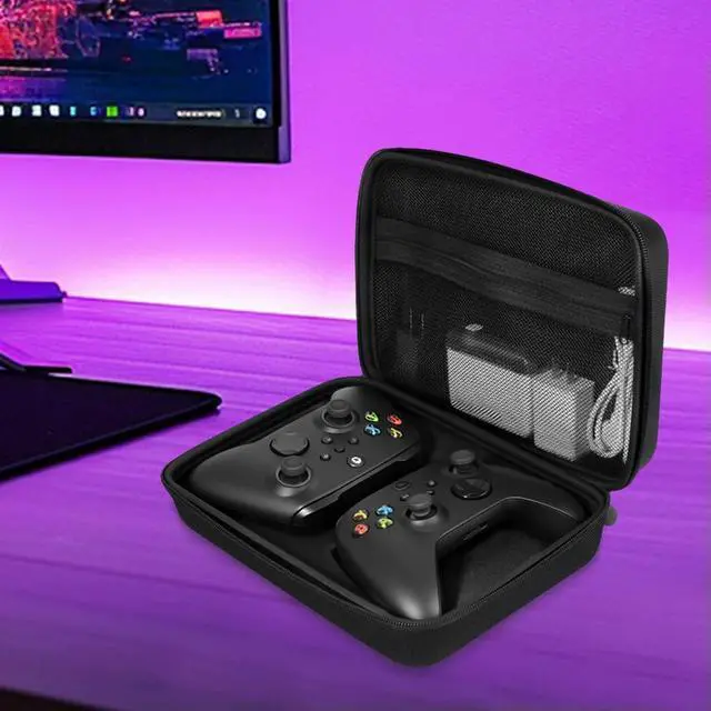 Alt view image 4 of 6 - Protective Pouch with Handle Travel Case Shockproof Travel Shell Pouch for Xbox Series X/S One/Ones
