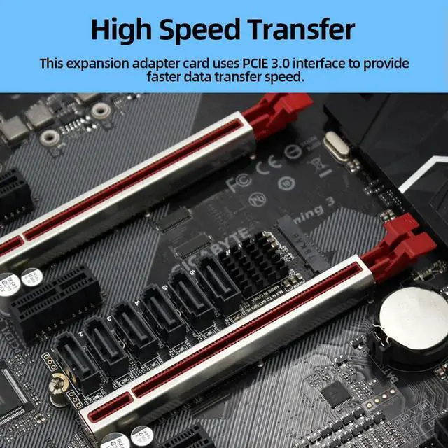 Main image of M2 M-Y PCIE3.0 To SATA6G Docking Expansion Card Overvoltage Protection Expansion Card Adapter Card for Hard Disk Support SATA