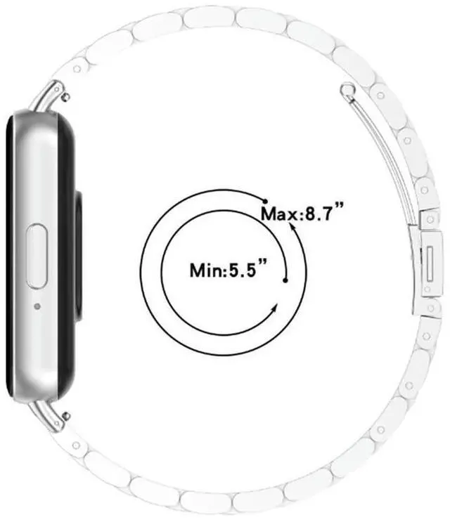 Alt view image 5 of 6 - l Strap For Galaxy Fit3 Stainless Steel Band Bracelet Wristband Replacement Accessories