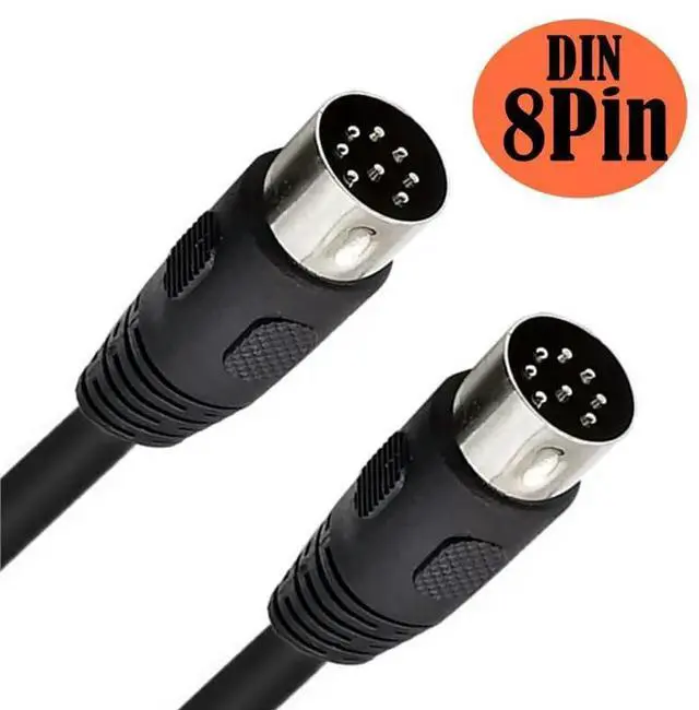Alt view image 5 of 6 - For B& O For Bang And Olufsen 8 Pin Din Speaker Extension Lead Male To Male Converter Loudspeaker 3 Meter Length