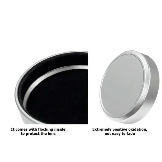 Alt view image 2 of 3 - Protective Cap l Front Lens Cap Aluminum Alloy Anodized Finish Fit For Fujifilm X10 Camera Soft Flocking