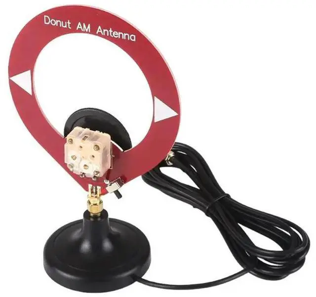 Alt view image 4 of 6 - Donut MW Loop Antenna 500Khz-2000Khz AM/MW Medium-Wave With SMA Base High Impedance Resonant Design