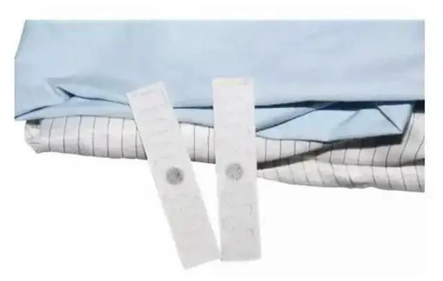 Alt view image 5 of 6 - 10Pcs UHF RFID Tag Hot Melt Glue Woven Fabric Washable Laundry Tag UHF Laundry Management Tags For Garment Washing