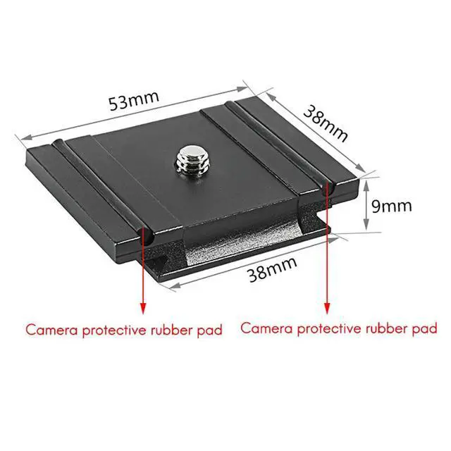 Alt view image 5 of 6 - 200PL-PRO Quick Release Cold Shoe Plate Mount Adapter for MH494-BH / MH496-BH Gimbal DSLR Camera Cage