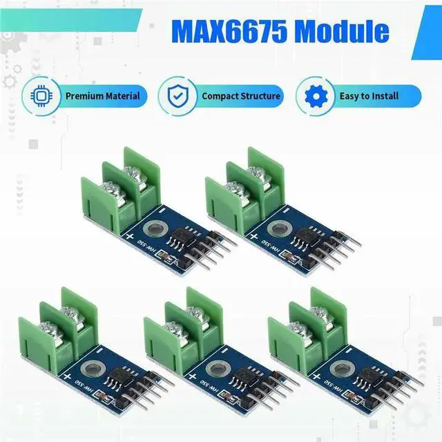 Alt view image 2 of 6 - 5PCS MAX6675 K Type Thermocouple Temperature Sensor Module For Raspberry Pi