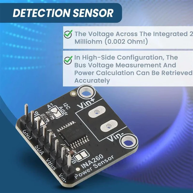 Main image of 2X INA260 Detection Sensor Module High Or Low Side Voltage Current Power Sensor Module