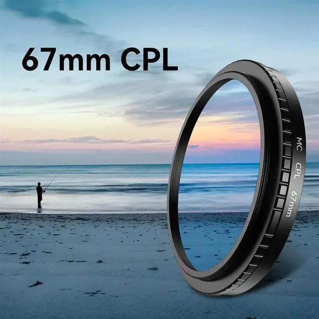 Main image of 67Mm CPL Filter Phone Clip On With Threaded Adapter Ring Cold Shoe For 16 15 Galaxy S24 67Mm Camera Lens