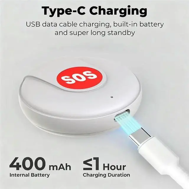 Alt view image 2 of 3 - 2PCS Tuya SOS Button Emergency Security Alarm Panic Device For Safety Life Remote