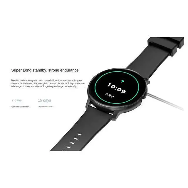 Alt view image 2 of 3 - ZL02C Pro Watch Screen Heart Rate Blood Oxygen Sport Measurement Watch Durable Easy Install Easy To Use Black