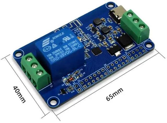 Alt view image 6 of 6 - DC7-12V/USB5V Power Supply BK7238 Chip Single Relay Module +BLE Iot Development Relay Board Supports 20MHz Channels