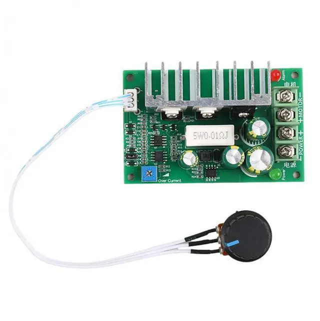 Alt view image 5 of 6 - PWM DC Motor Speed Controller 10-60V Motor Speed Regulator 0-100% Adjustable Speed Governor Overcurrent and Overload protection