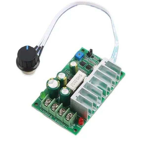 Alt view image 6 of 6 - PWM DC Motor Speed Controller 10-60V Motor Speed Regulator 0-100% Adjustable Speed Governor Overcurrent and Overload protection