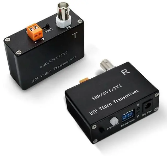 Main image of 1 Channel Active Video Balun For CCTV Camera Twisted Pair Transmitter Bnclong Range For AHD TVI CVI 5/10MP