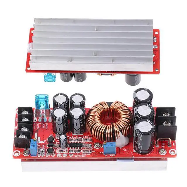 Alt view image 5 of 6 - 1200W 20A DC-DC Converter Boost Car Step-up Power Supply Module 8-60V to 12-83V