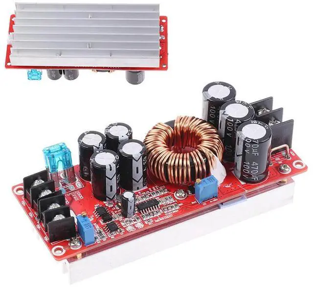Alt view image 6 of 6 - 1200W 20A DC-DC Converter Boost Car Step-up Power Supply Module 8-60V to 12-83V