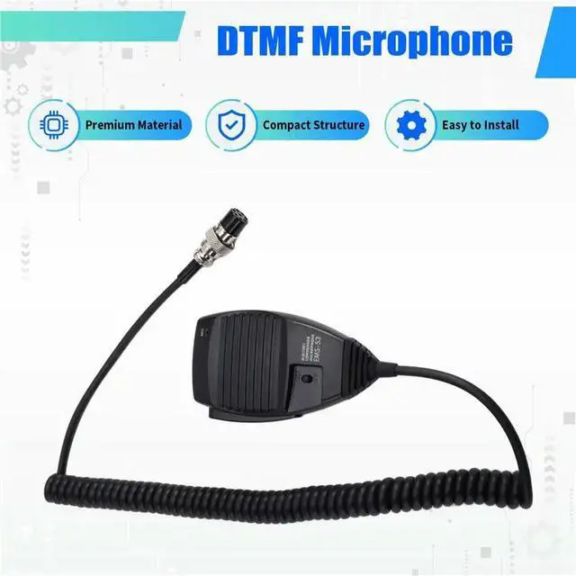 Alt view image 3 of 3 - DTMF Microphone 8Pin For ALINCO EMS-53 For Walkie Talkie DR245PL DR-03 DR-06 DR-135 DR-235 DR-435 DR-635