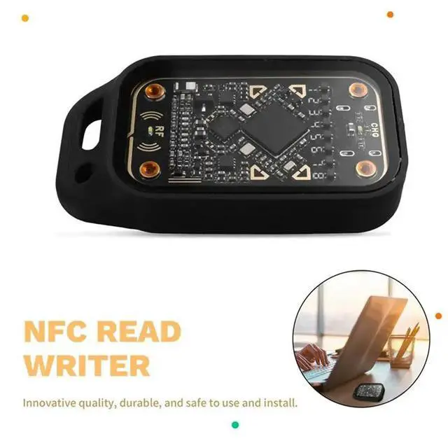 Alt view image 2 of 3 - Chameleon V3.0 Acrylic RFID Chip Reader+ 8PCS UID/CUID Keychain 125Khz 13.56Mhz ID IC Card Tag Copyer Copier