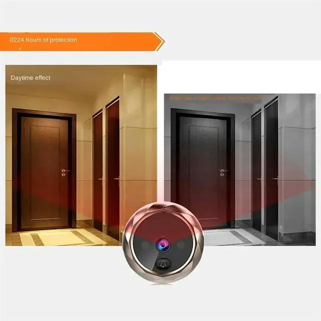 Main image of Digital LCD 2.8Inch Video Doorbell Peephole Viewer Door Eye Monitoring Camera 90 Degree Doorbell Motion Detection Eye Durab