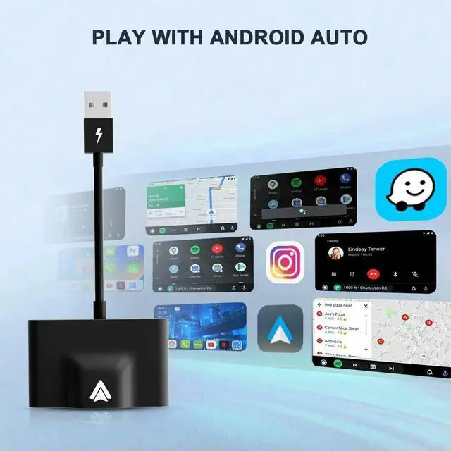 Alt view image 3 of 5 - Android Auto Adapter for Wired Android Auto Car Plug & Play Easy Setup AA Android Auto Dongle