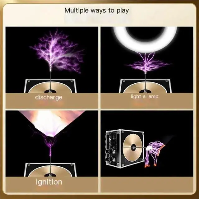 Alt view image 2 of 3 - For Tesla Coil Tesla Music Lghting Lighting Speaker Touchable Bluetooth AUX Audio Input For Kids