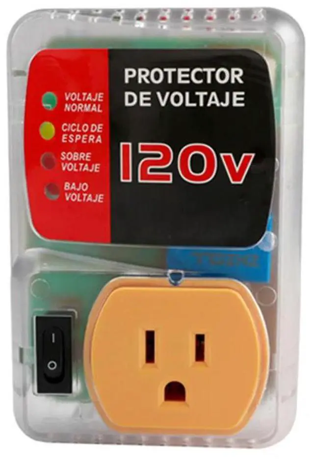Alt view image 5 of 6 - Voltage Protector 120V 20A 2400W Single Outlet Surge Protector Multi Function Plug Overvoltage and Undervoltage Protector Plug