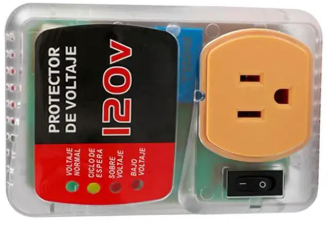 Alt view image 6 of 6 - Voltage Protector 120V 20A 2400W Single Outlet Surge Protector Multi Function Plug Overvoltage and Undervoltage Protector Plug