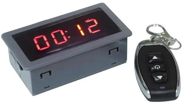 Alt view image 6 of 6 - 4 Digit Timer Delay Switch Controller Remote Timing Switch DC6-30V LCD Digital Counter Module with Controller