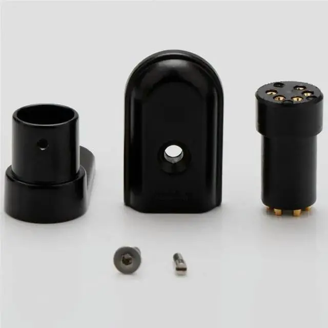 Alt view image 2 of 3 - Vinyl LP Phono For SME Connect Socket 5Pin DIN Female 90 Degree Right Angle Socket For SME Audio Tonearm Cable 5 Pin