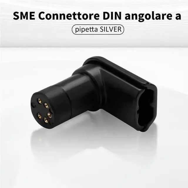 Alt view image 3 of 3 - Vinyl LP Phono For SME Connect Socket 5Pin DIN Female 90 Degree Right Angle Socket For SME Audio Tonearm Cable 5 Pin