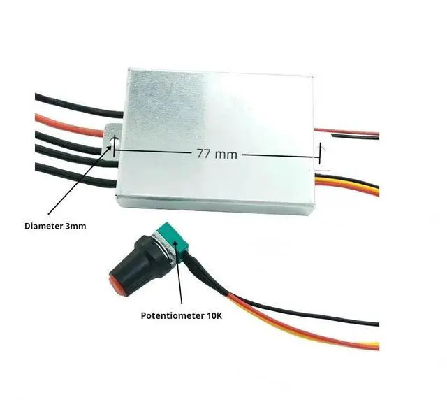 Main image of 6.5-30V 25A BLDC No Hall Brushless Motor Drive Board Waterproof Forward and Reverse Motor Controller Anti-reverse Connection