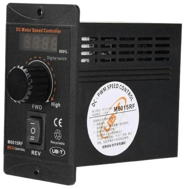 Main image of DC12-60V 15A Digital Display PWM Motor Speed Controller 20kHz High Power DC Motor Governor Forward Reverse Electronic Regulator