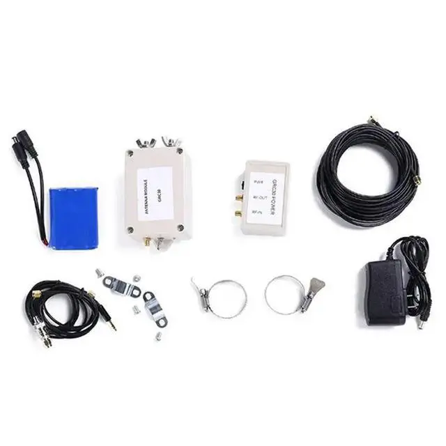 Alt view image 2 of 6 - GRC30 Active Loop Antenna+ Miniwhip 2 In 1 Short Wave Antenna Power Box 0.1- 180Mhz Amateur Radio US Plug