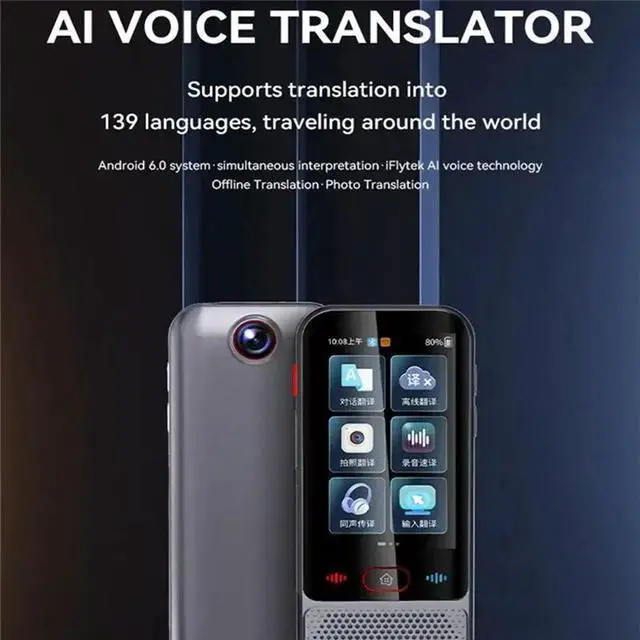 Alt view image 2 of 3 - M30 Voice Translator 139 Online Languages 14 Offline Photo Recording Dictionary Translation Business Travel