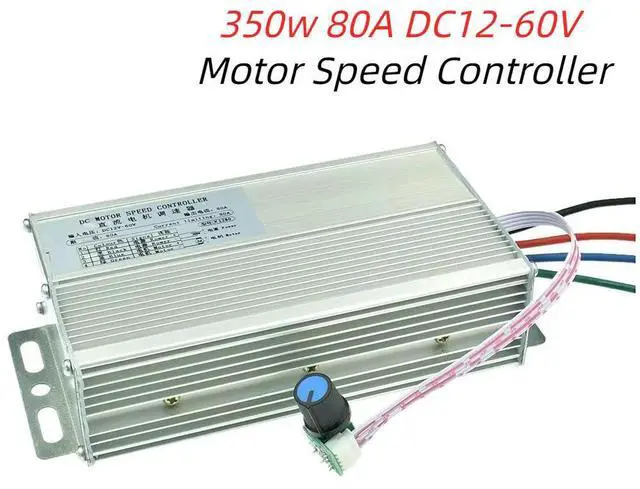 Main image of 80A 350w DC12-60V Motor Speed Controller 0-100% Speed Range PWM Motor Governor Brush Motor Controller with Potentiometer