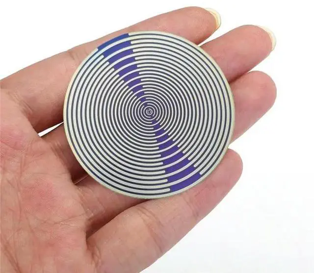 Alt view image 2 of 6 - 5Pcs MWO EMFS Disk 10CM Multiwave Oscillator Antenna Lakhovsky MWO Optical Energy Disk For EMF Harmonizing & Decor