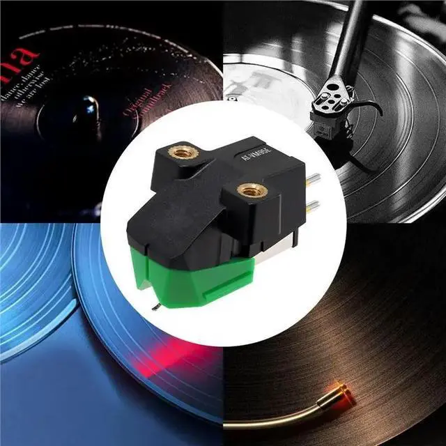 Alt view image 2 of 3 - Dual Moving Magnet Turntable Cartridge Replacement AT-VM95E 2PCS Stereo Stylus Components