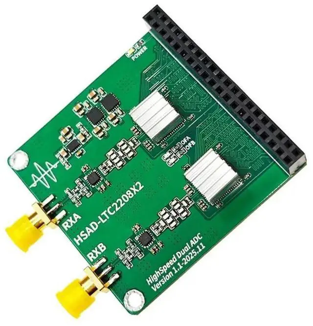 Alt view image 2 of 3 - LTC2208 Dual Channel 16 Bit Speed ADC Module For RIGUKE/ALINX MEYESEMI For FPGA For Any Waveform Capture