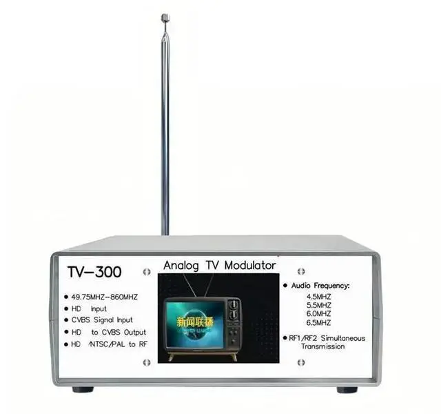 Main image of EU Plug Analog Video Converter TV300:2-Channel Analog TV Audio/Video Transmitter